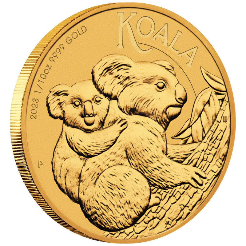Gouden Australische Koala munt, 2023, 3,11g puur goud (0,9999 proof) Verzamelmunten