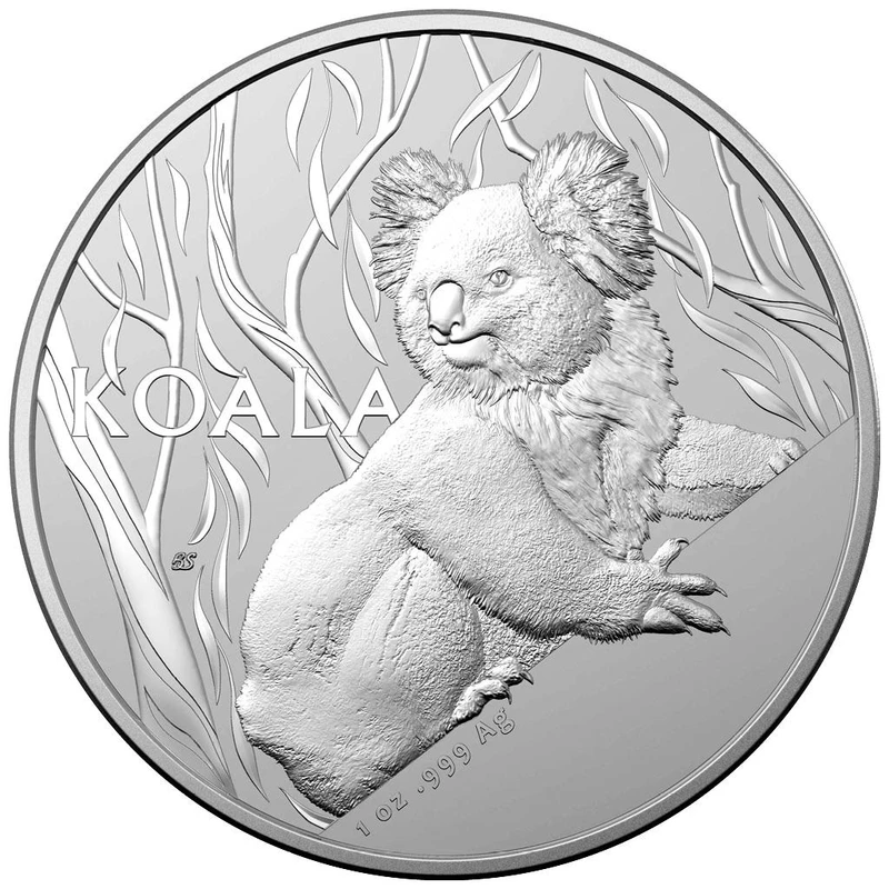Zilveren Australische Koala munt, 2024, 31,1 g. puur zilver. (0,999 bewijs) Verzamelmunten