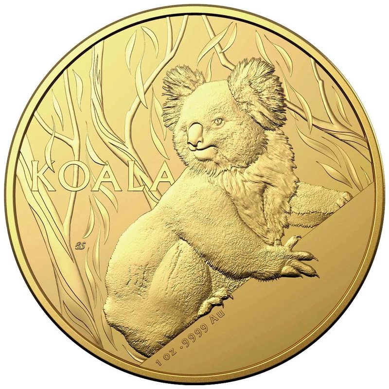 Gouden Australische Koala munt, 2024, 31,1 g. puur goud. (0,9999 bewijs) Verzamelmunten
