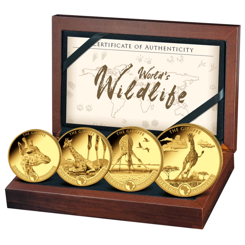 Gouden munt van de Republiek Congo in de set 