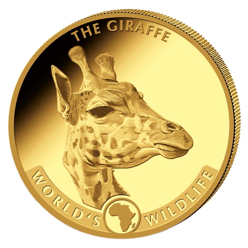 Gouden munt van de Republiek Congo in de set 