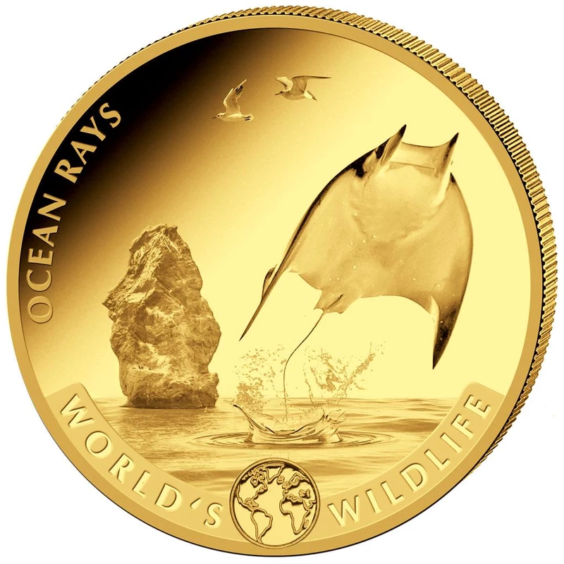 Gouden munt van de Republiek Congo in de set 