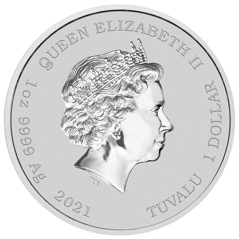 Tuvalu zilveren munt 