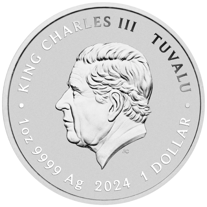 Tuvalu zilveren munt 