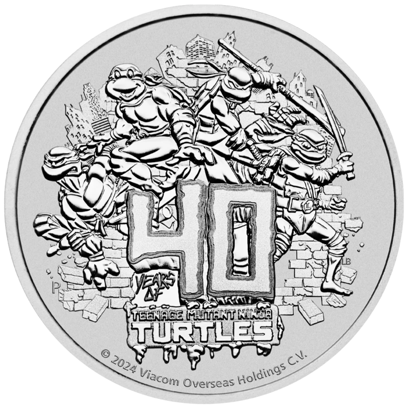 Tuvalu zilveren munt 