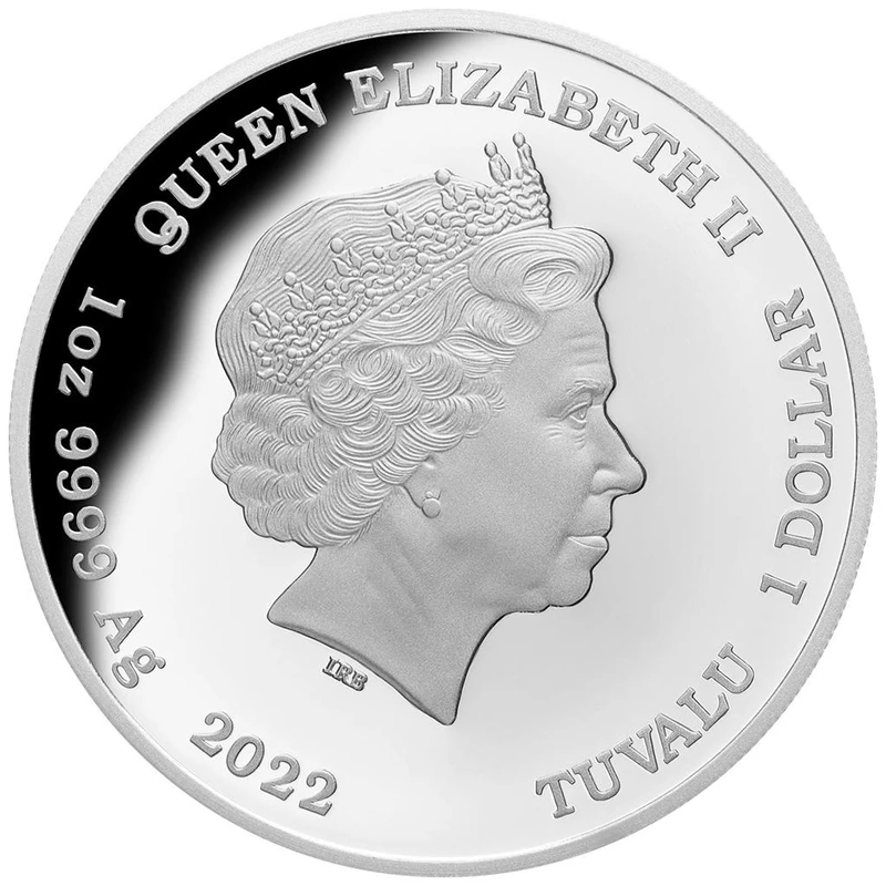 Tuvalu zilveren munt 