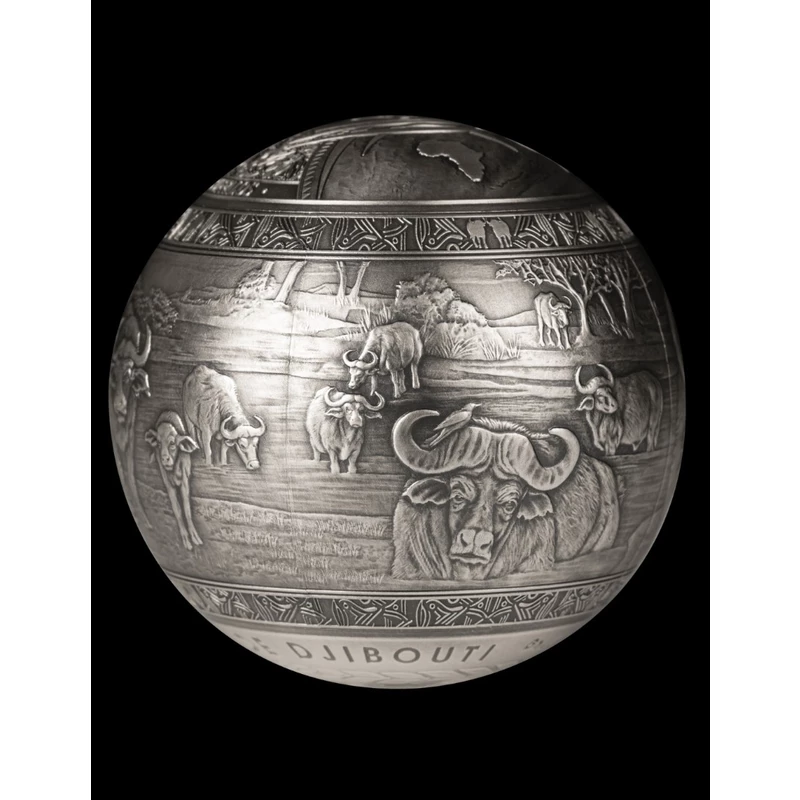 Djibouti Pièce Argent Buffalo 2024 1 Kg Pièces de collection