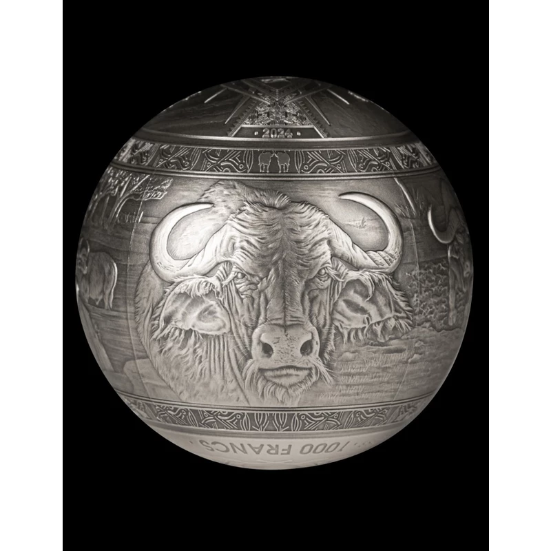 Djibouti Pièce Argent Buffalo 2024 1 Kg Pièces de collection