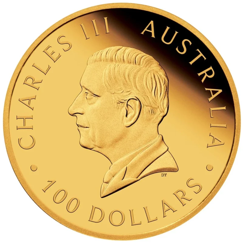 Gouden Australische munt Brumby 2024 (proof), 31,1 g. puur goud.  (0,9999 proof) Verzamelmunten