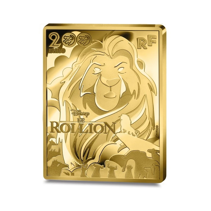 France Pièce d'or Le Roi Lion 2024 Belle Épreuve 1 once Pièces de collection