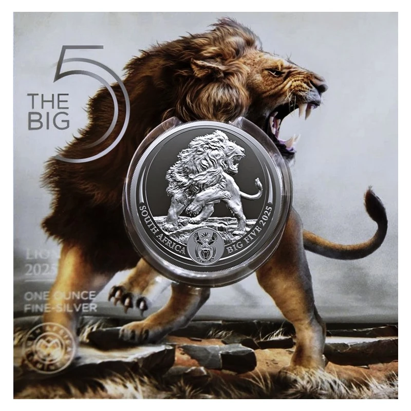 Afrique du Sud : pièce en argent Lion 2025 1 oz Pièces de collection