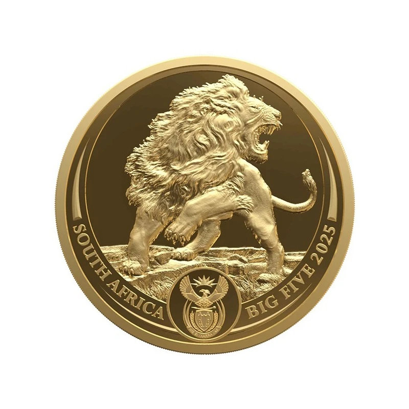 Afrique du Sud : pièce d'or Lion 2025 Belle Épreuve 1 oz Pièces de collection