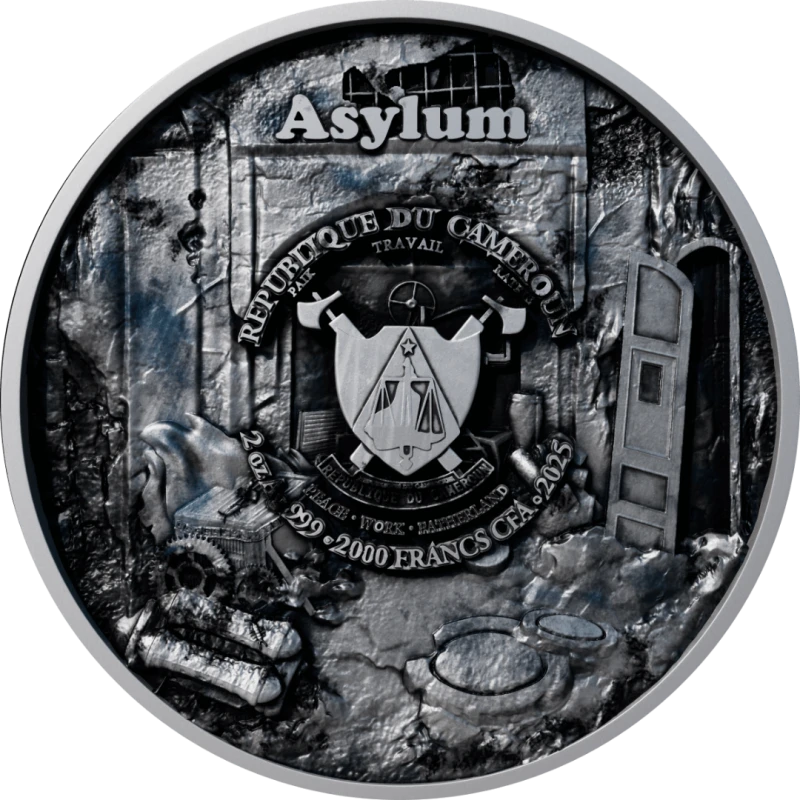 Kameroen: zilveren munt Asylum 2025 2 oz Verzamelmunten
