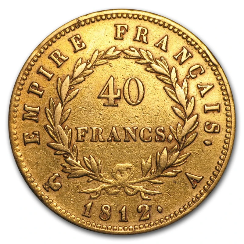France : pièce d'or Napoléon Bonaparte 40 francs 11,61 g Pièces de collection