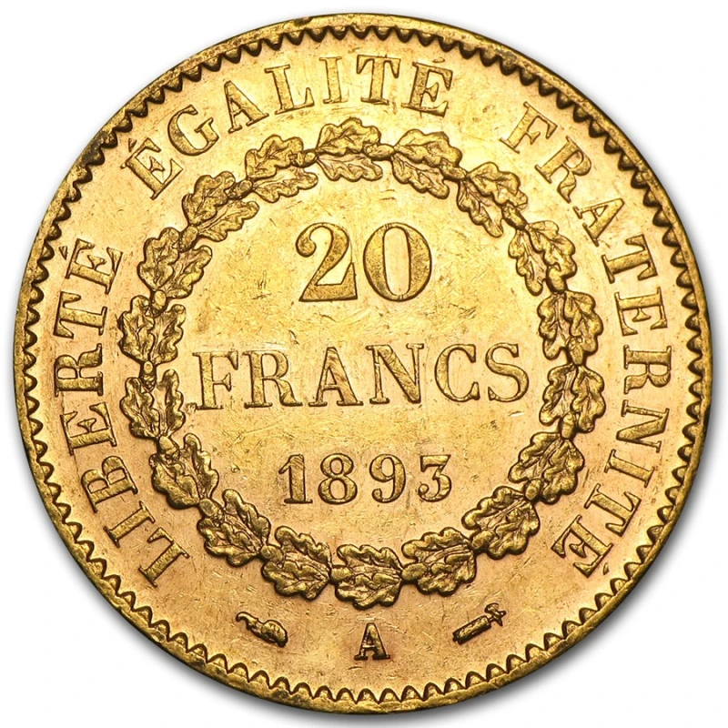 France : pièce d'or Ange 20 francs 5,81 g Pièces de collection
