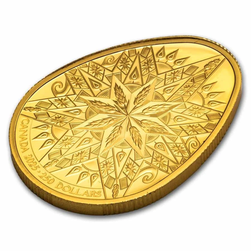 Canada: gouden munt Pysanka 2025 Proof 58,5 g Verzamelmunten