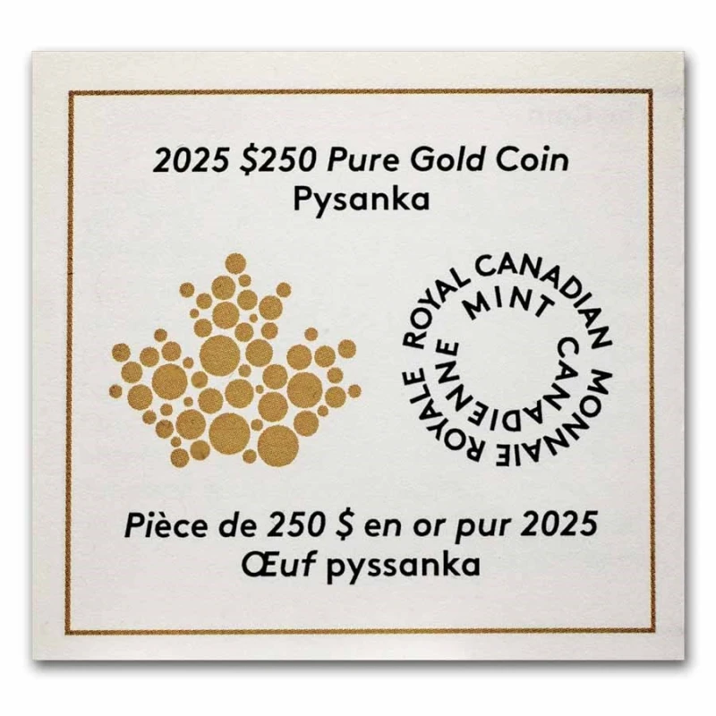 Canada: gouden munt Pysanka 2025 Proof 58,5 g Verzamelmunten