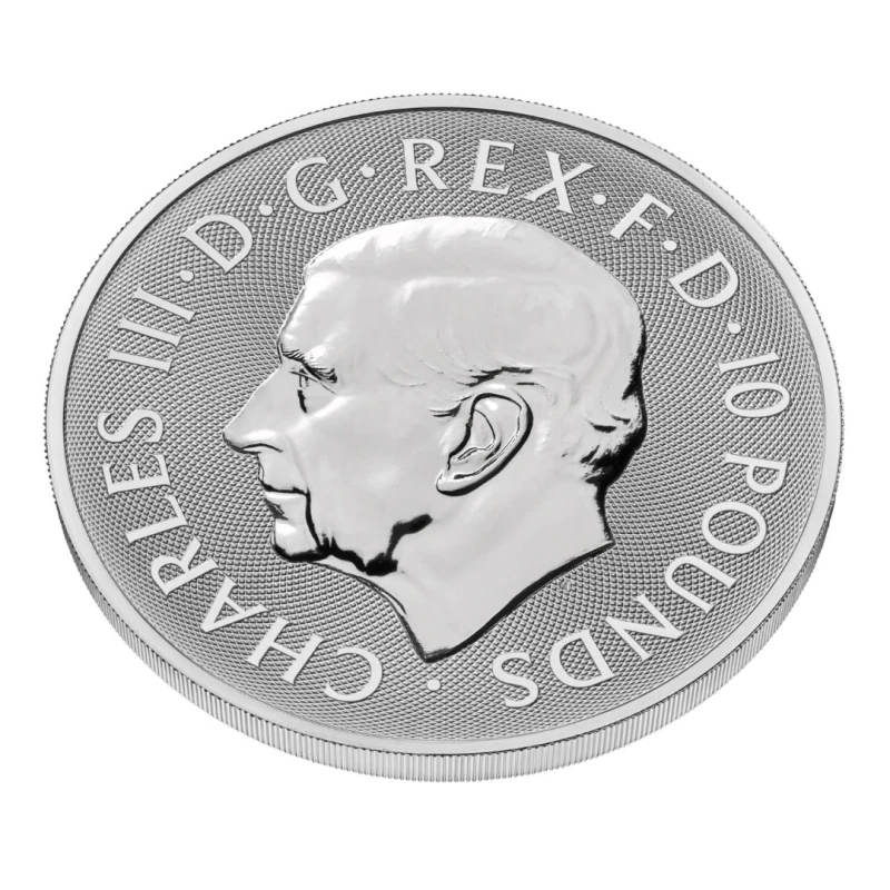 Royaume-Uni : pièce d'argent Lévrier de Richmond 2025 10 oz Pièces de collection