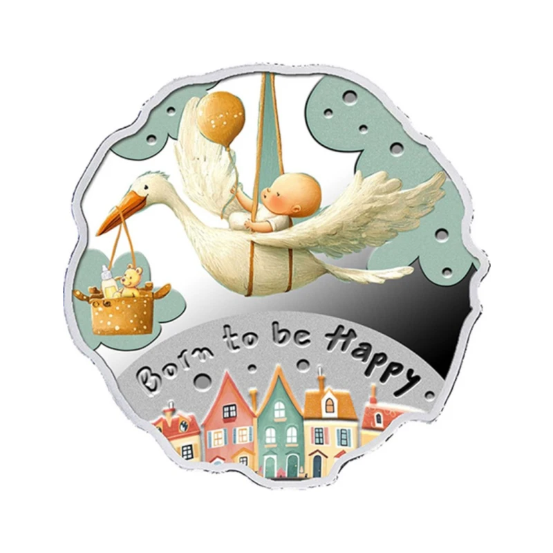 Kameroen: zilveren munt Born to be happy 2025 Gepolijste plaat 16,81 g Verzamelmunten