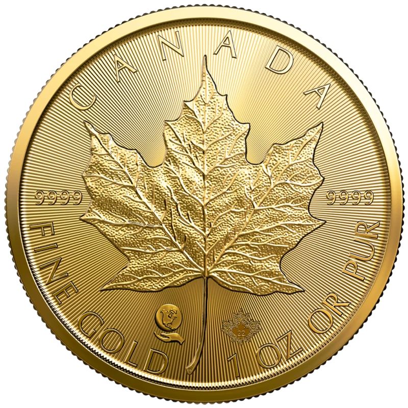 Canada : Pièce d'or Maple Leaf 1 once, années mixtes Pièces d'investissement