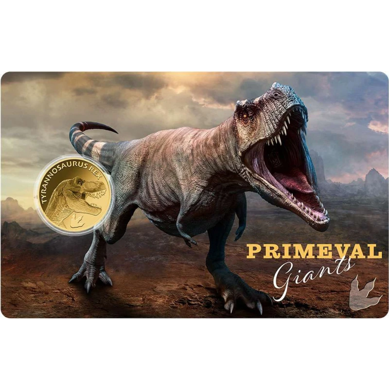 Tsjaad: gouden munt Tyrannosaurus Rex 1/1000 oz Verzamelmunten