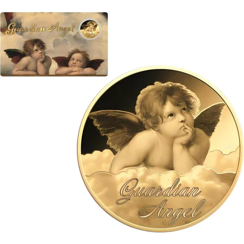 Tsjaad: gouden munt Guardian Angel II 1/1000 oz Verzamelmunten