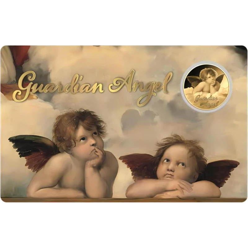 Tsjaad: gouden munt Guardian Angel II 1/1000 oz Verzamelmunten