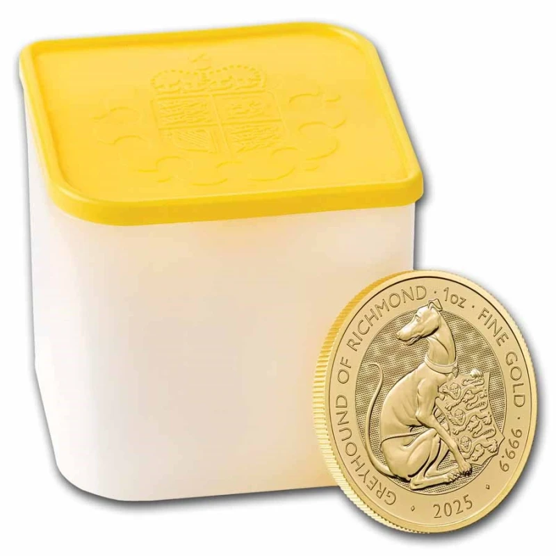 Royaume-Uni : pièce d'or Lévrier de Richmond 2025 1 oz Pièces d'investissement