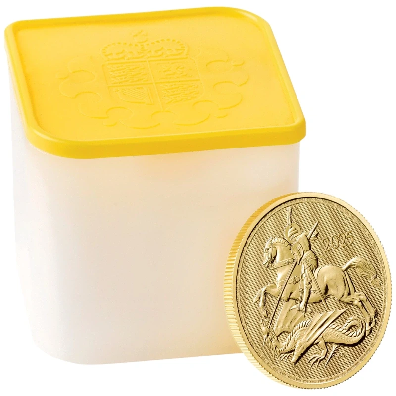 UK: gouden munt St. George en de Draak 2025 1 oz Investeringsmunten