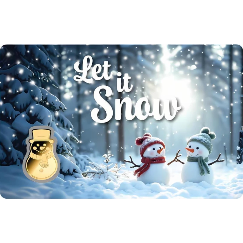 Tsjaad: gouden munt Sneeuwpop 1/1000 oz Verzamelmunten