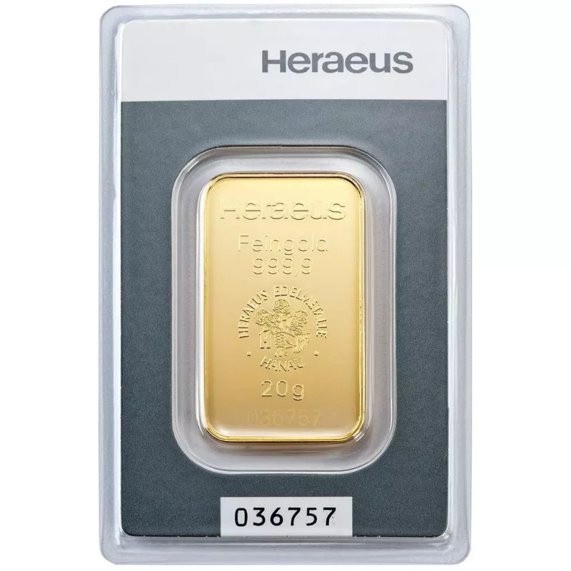 Switzerland: 20 g gold bar Investment bullion