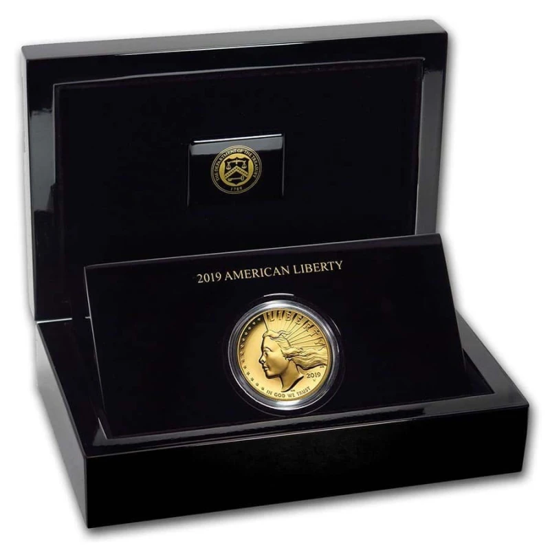 USA: gold coin American Liberty 2019 Proof high relief 1 oz Collectible coins
