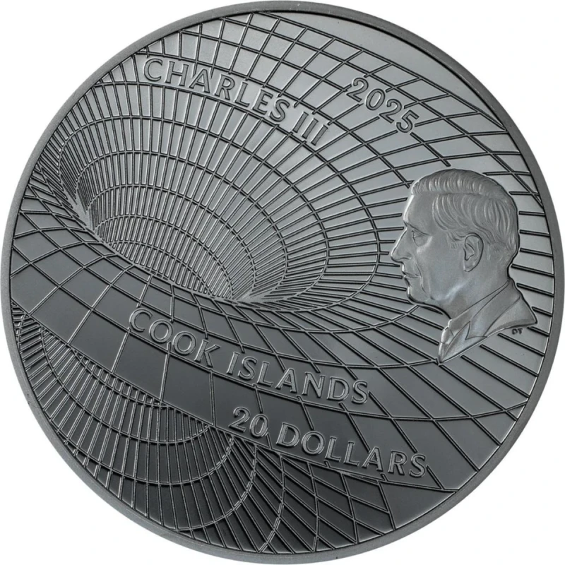 Cookeilanden: zilveren munt Tiger 2025 Black Proof 3 ounce Verzamelmunten
