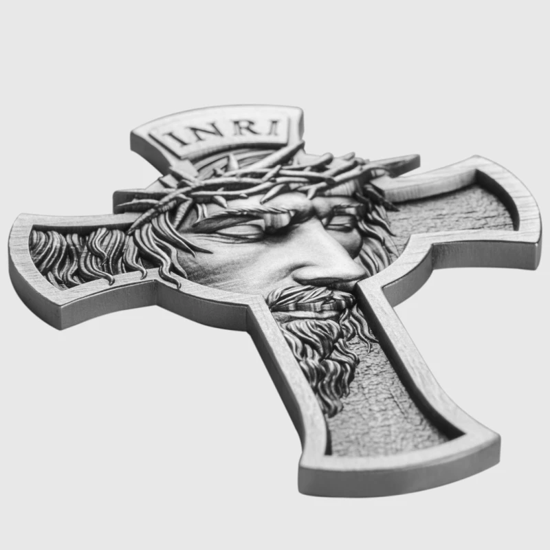 Tsjaad: zilveren munt Jezus Kruis 2025 1 oz Verzamelmunten