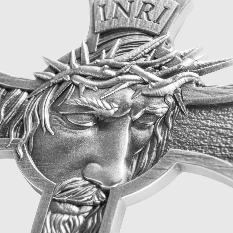 Tsjaad: zilveren munt Jezus Kruis 2025 1 oz Verzamelmunten