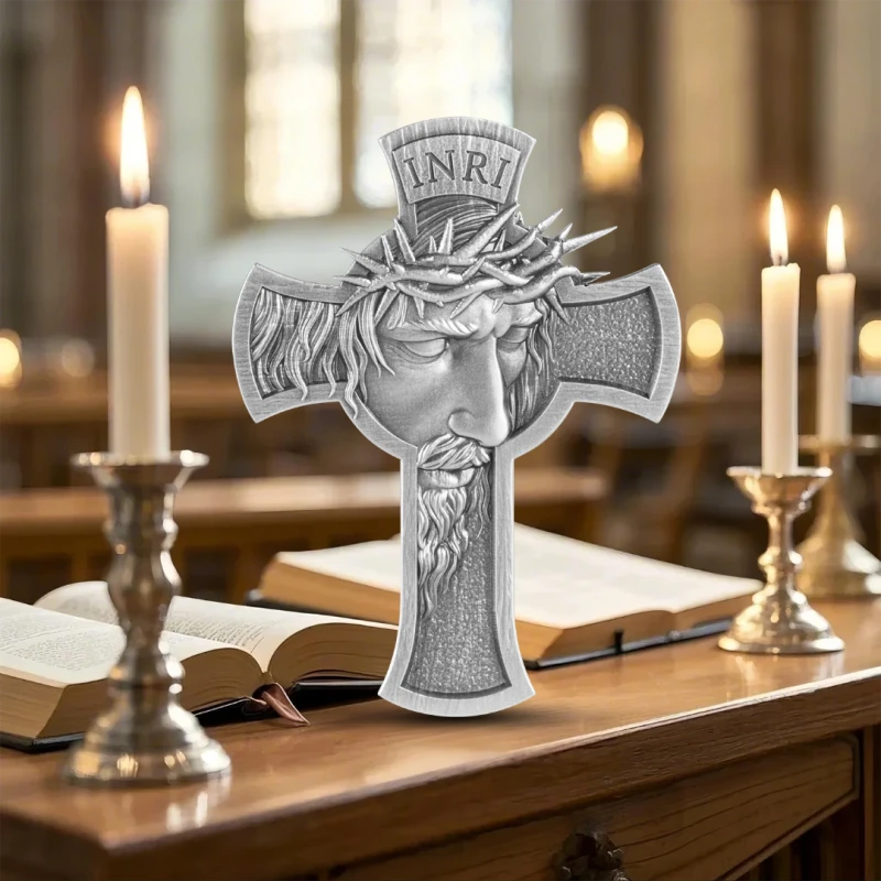 Tsjaad: zilveren munt Jezus Kruis 2025 1 oz Verzamelmunten