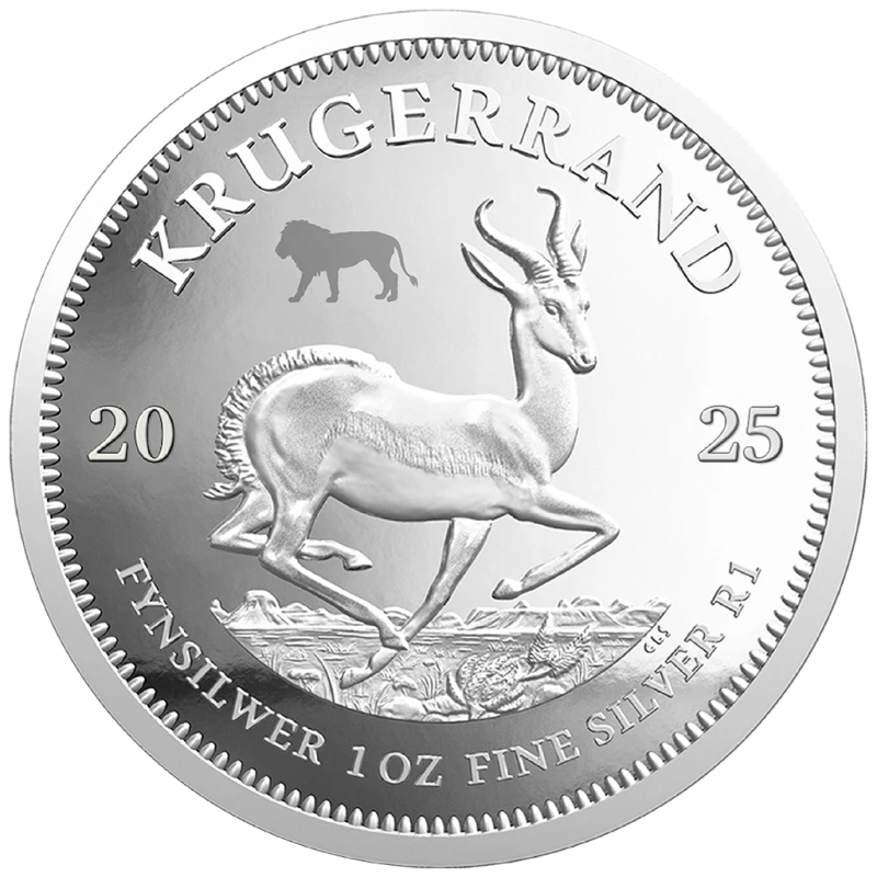 Afrique du Sud : pièces en argent Lion et Krugerrand 2025 Belle Épreuve set 2 Once Pièces de collection