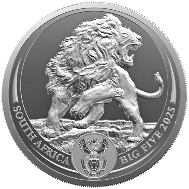 Afrique du Sud : pièces en argent Lion et Krugerrand 2025 Belle Épreuve set 2 Once Pièces de collection