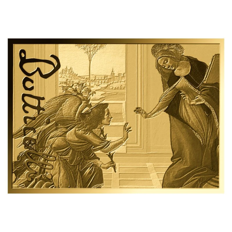 Tsjaad: gouden munt De Aankondiging van Cestello 1/1000 oz Verzamelmunten