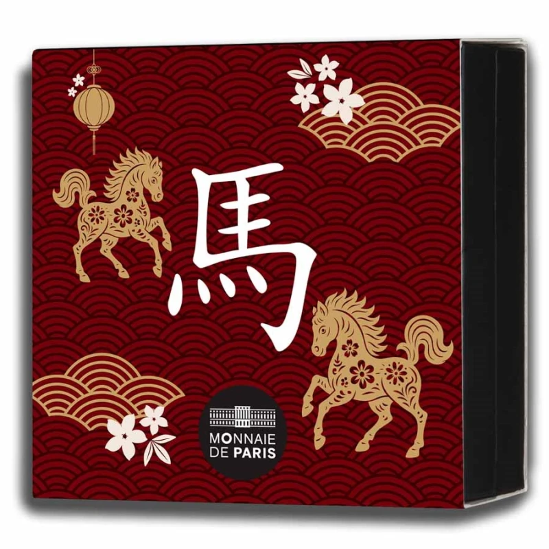 France : pièce d'or Année du Cheval 2026 Belle Épreuve 7.78 g 1/4 once Pièces de collection