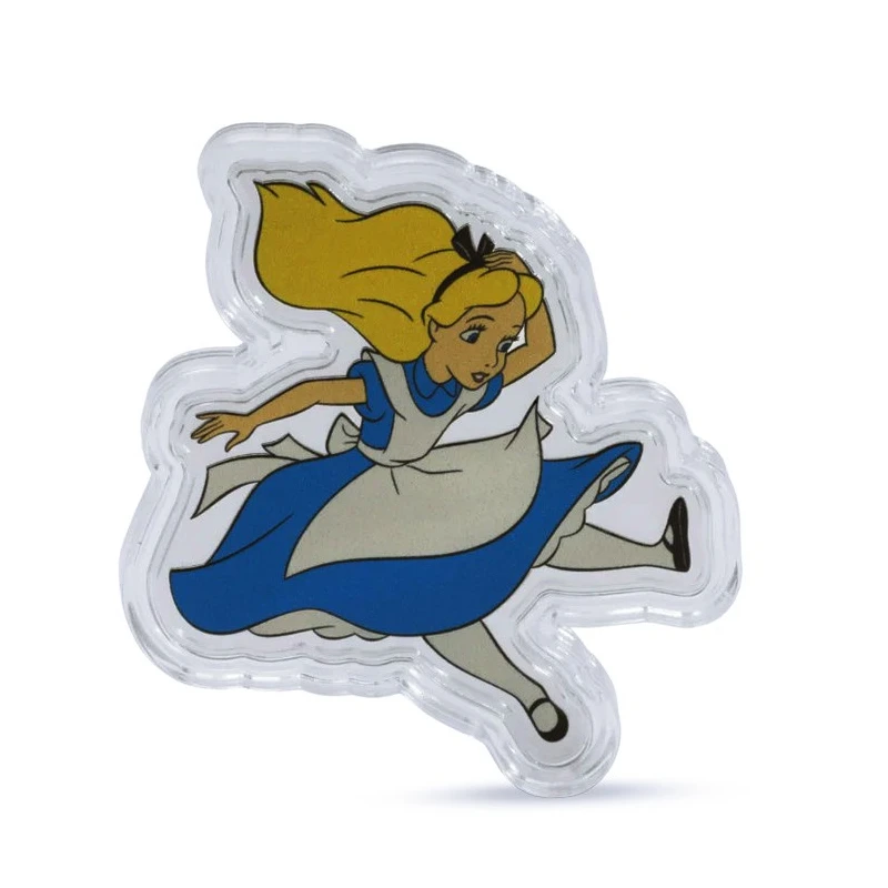 Niue: zilveren munt Alice in Wonderland 2025 Gepolijste plaat ingekleurd 2 oz Verzamelmunten