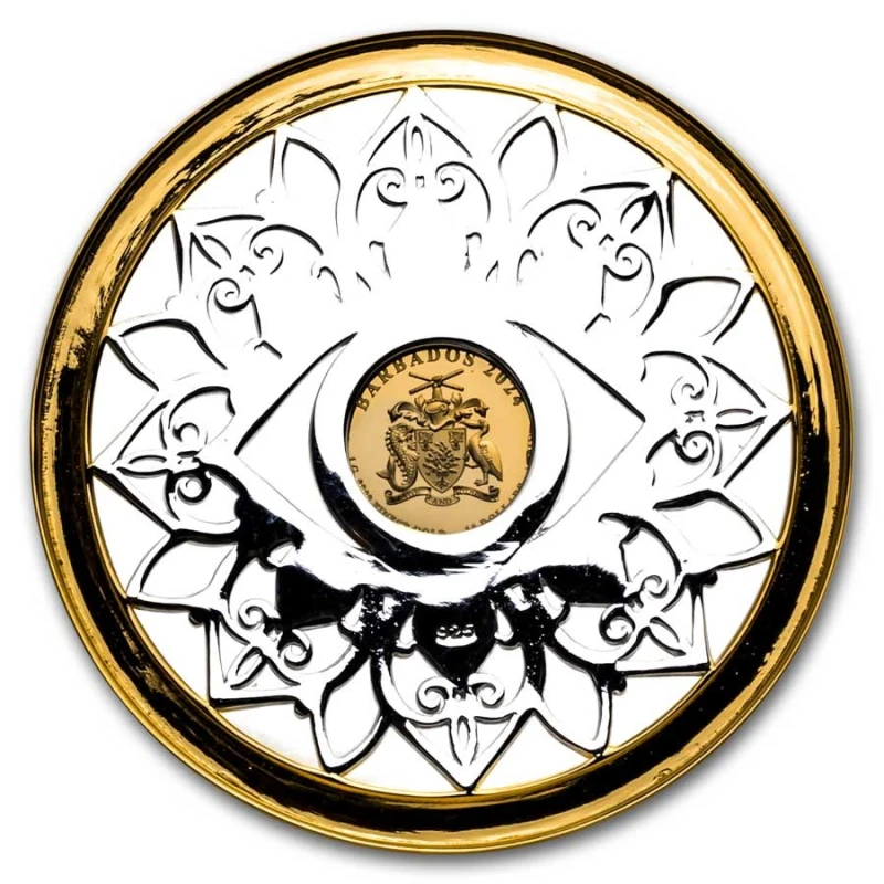 Barbados: zilveren munt Beschermend oog 2024 6,5 g Verzamelmunten