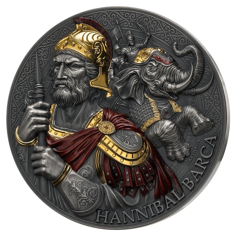 Kameroen: zilveren munt Hannibal 2025 5 oz Verzamelmunten