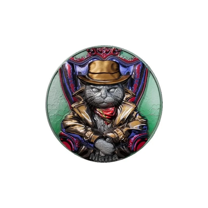 Kamerun: Silbermünze Meow Mafia 2025 2 oz Sammlermünzen