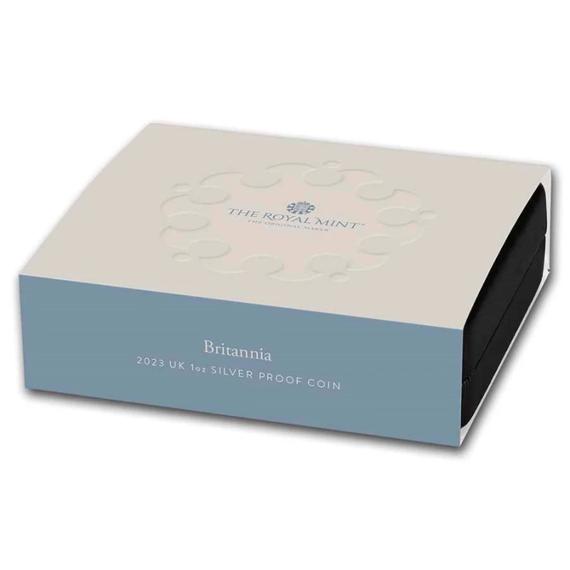 Vereinigtes Königreich Silbermünze Britannia 2023 polierte Platte 1 oz Sammlermünzen