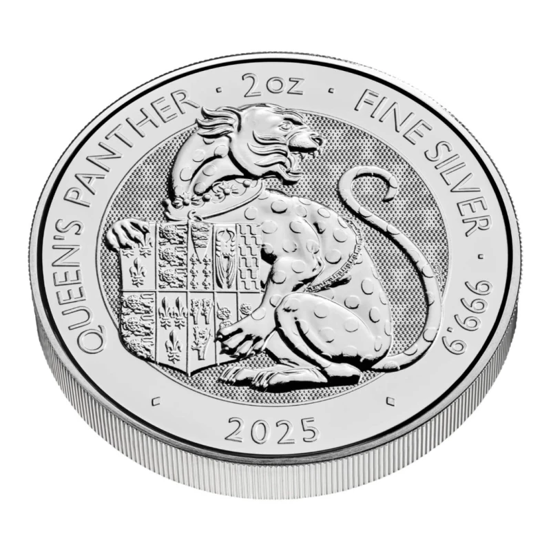 Royaume-Uni Pièce d'argent The Royal Tudor Beasts The Queen's Panther 2025 2 once Pièces de collection
