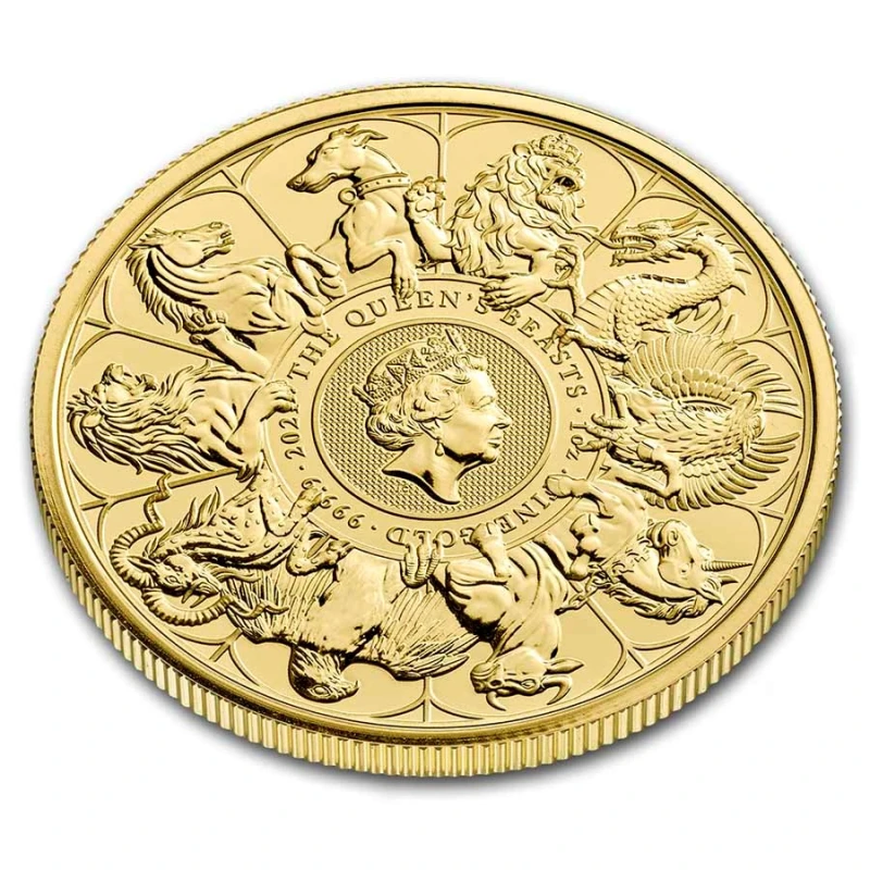 UK: gouden munt Queen's Beasts Completer 2021 1 ounce  Investeringsmunten
