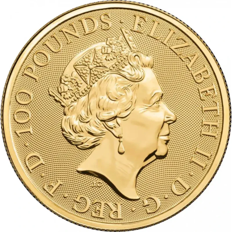 UK: gouden munt Queen's Beasts Completer 2021 1 ounce  Investeringsmunten