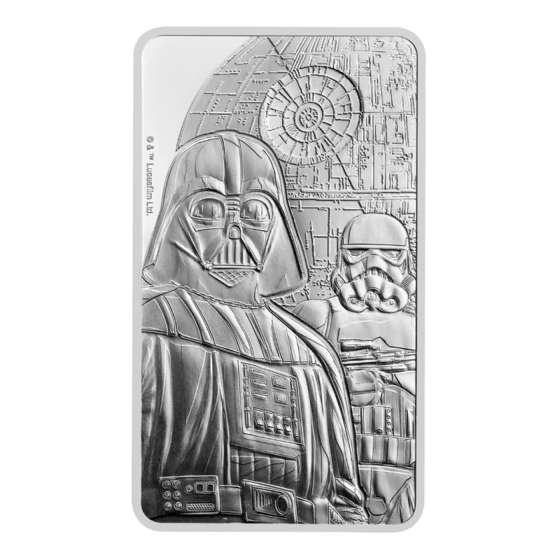 Verenigd Koninkrijk Zilveren Bar Star Wars Dark Side 10 ounce Verzamelmunten
