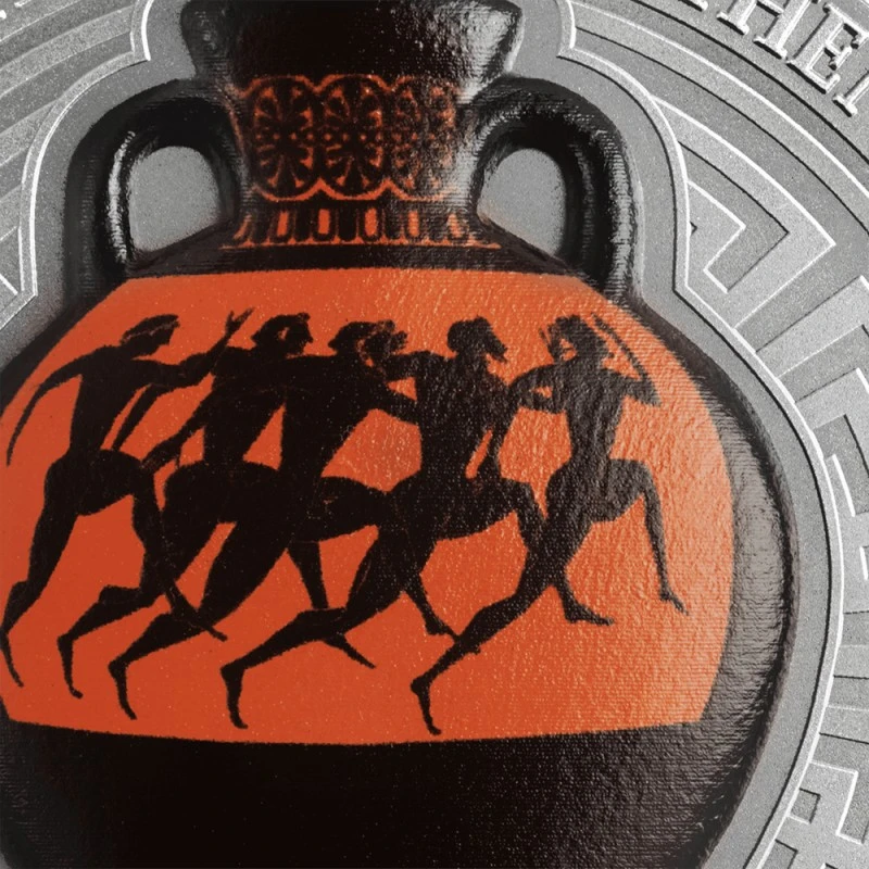 Ghana: Silbermünze Panathenäische Preisamphora 2022 2 Feinunzen Sammlermünzen